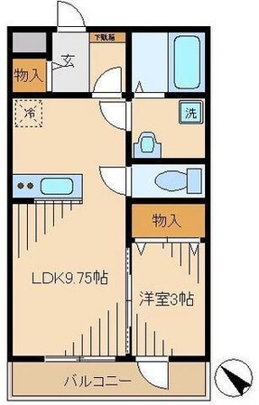 ボナールＫ壱番館の物件間取画像